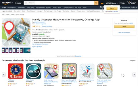 Handy Orten per Handynummer Kostenlos ... - Amazon.de