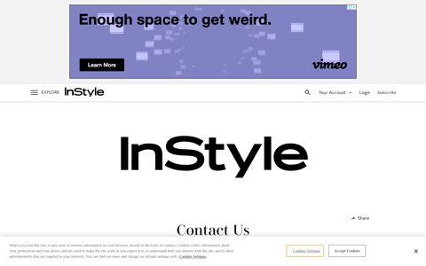 Contact Us | InStyle