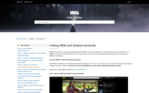 Linking IMDb and Amazon accounts - IMDb | Help