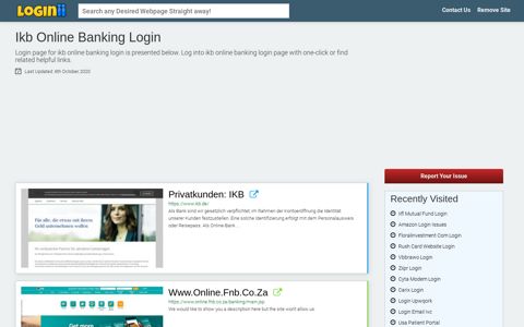 Ikb Online Banking Login - Loginii.com