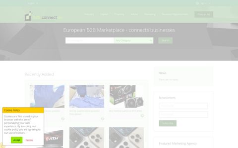 B2B-Connect.eu - European B2B Marketplace