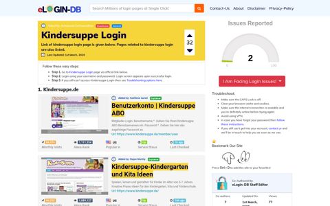 Kindersuppe Login - A database full of login pages from all ...