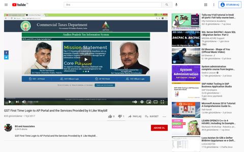 GST First Time Login to AP Portal and the Services Provided ...