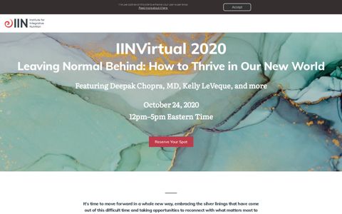 IINVirtual 2020 - Institute for Integrative Nutrition