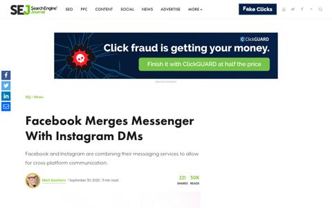Facebook Merges Messenger With Instagram DMs