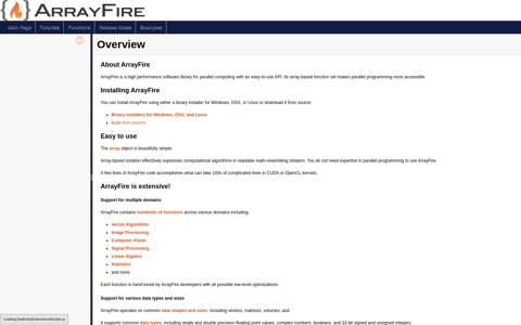 ArrayFire: Overview