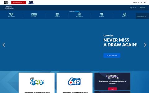 Online games - Jeux en ligne - Loto-Québec