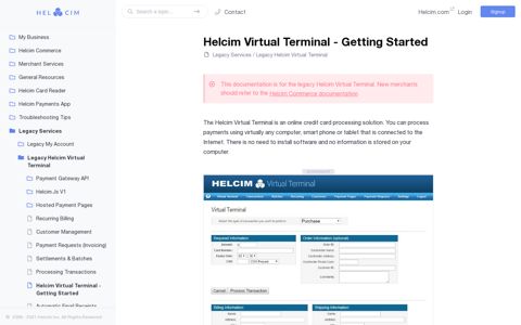 Helcim Virtual Terminal - Getting Started - Legacy Helcim ...