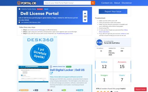 Dell License Portal