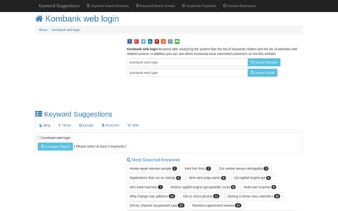 ™ "Kombank web login" Keyword Found Websites Listing ...
