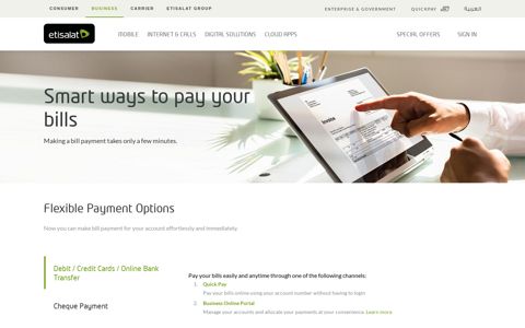 Billing and Payment - Etisalat UAE