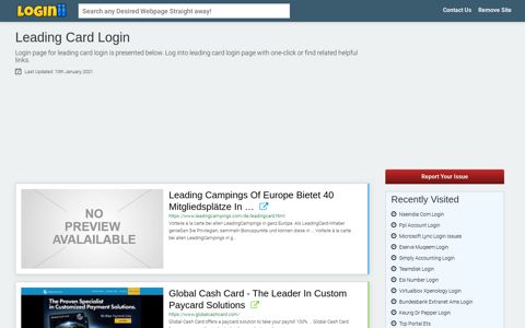 Leading Card Login - Loginii.com
