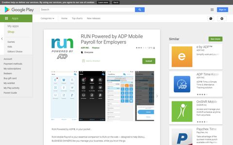 RUN Powered by ADP Mobile Payroll for Employers - Apps on ...