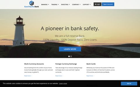 Safe, Digital, Global — Euro Pacific Bank