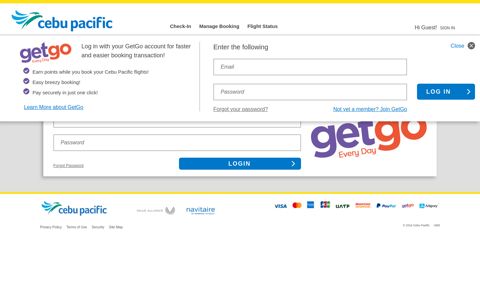 Log in with your GetGo account for faster and easier booking ...