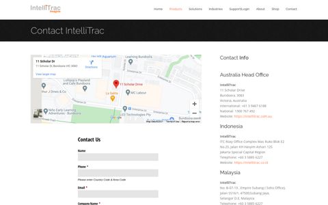 Contact Us | IntelliTrac GPS Tracking