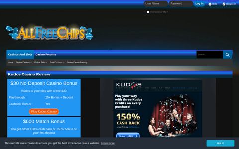Kudos Casino Review - Allfreechips
