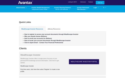 Advisor & Client Login - Avantax Wealth Management