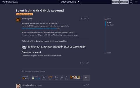 I cant login with GitHub account! - freeCodeCamp Support ...
