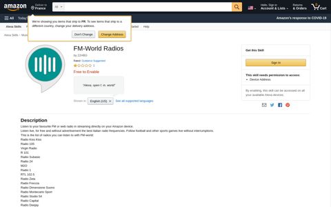 FM-World Radios: Alexa Skills - Amazon.com
