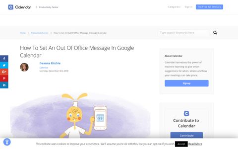 How To Set An Out Of Office Message In Google Calendar ...