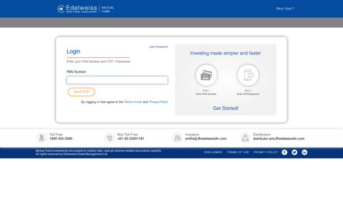 Edelweiss Mutual Fund Login - Customer Login for Edelweiss ...