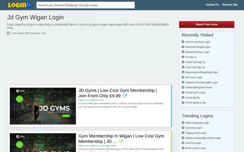 Jd Gym Wigan Login - Loginii.com