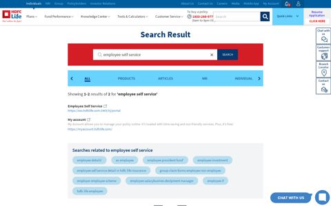 Searches related to employee self service - HDFC Life