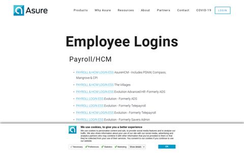 Employee logins — HR Software & Consulting - Asure Software