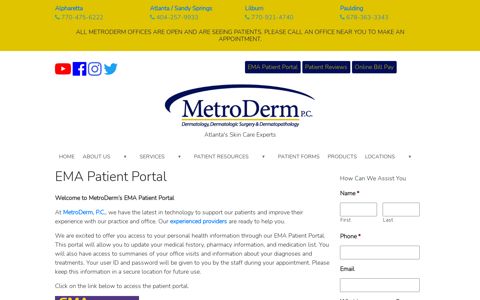 EMA Patient Portal: cutting edge communication with our ...