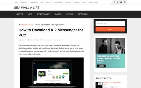 Kik Messenger for PC - Download for Windows 10