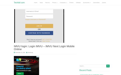 IMVU Next Login Mobile Online - Techlaf.com