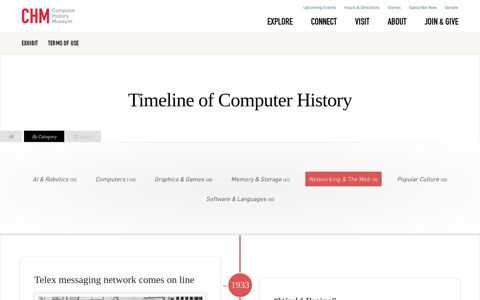 Networking & The Web | Timeline of Computer History ...