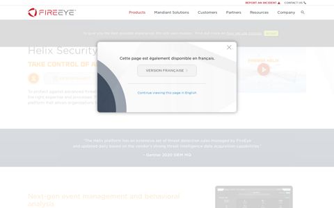 Helix Security Platform | FireEye