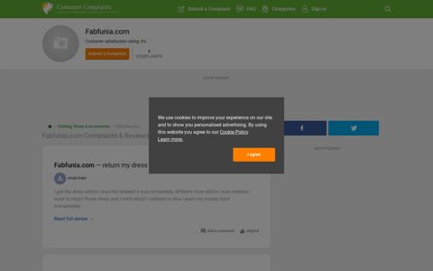 Fabfunia.com Reviews | File a Complaint | Customer Service ...
