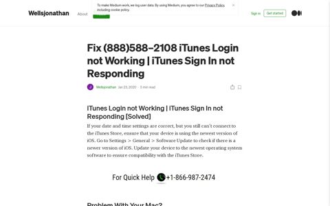Fix (888)588–2108 iTunes Login not Working | iTunes Sign In ...
