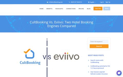 CultBooking Vs. Eviivo: Two Hotel Booking Engines Compared