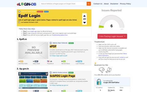 Epdf Login - A database full of login pages from all over the ...