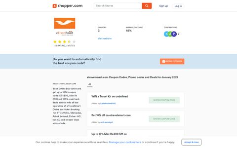 Etravelsmart.com Coupon and Promo Codes December 2020 ...