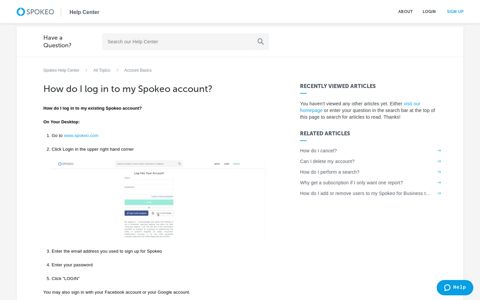 How do I log in to my Spokeo account? – Spokeo Help Center