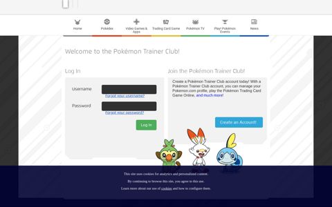 Welcome to the Pokémon Trainer Club! - Pokemon.com