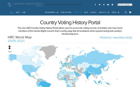 Country voting history Portal | Universal Rights Group