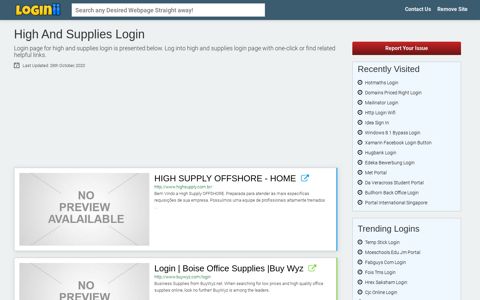 High And Supplies Login | Accedi High And Supplies - Loginii.com
