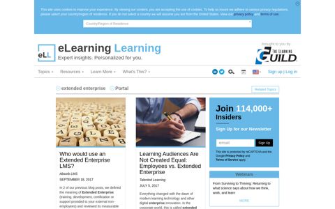 extended enterprise and Portal - eLearning Learning