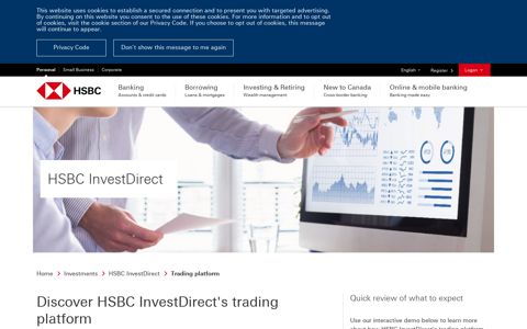 Welcome to the HSBC InvestDirect platform | HSBC Canada