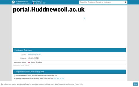 ▷ portal.Huddnewcoll.ac.uk : Huddersfield New College Portal