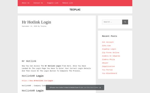 Hr Hotlink Login | TECPLAC - login portals | tecplac