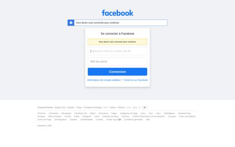 You must log in to continue. - Facebook