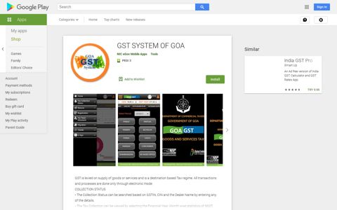 GST SYSTEM OF GOA - Apps on Google Play