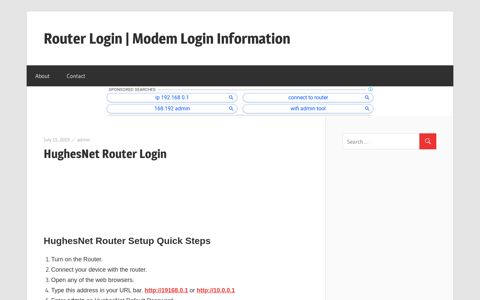 HughesNet Router Login | SETUP, DEFAULT USERNAME ...